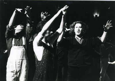 Augusto Boal leading a Theatre of the Oppressed workshop
